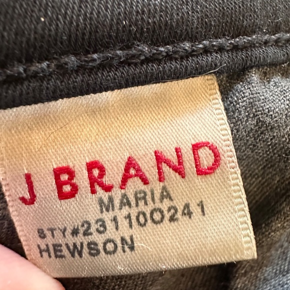 J Brand Maria High Rise Skinny Soft Stretchy Jeans Black Size 29 $198 Retail - Picture 8 of 11